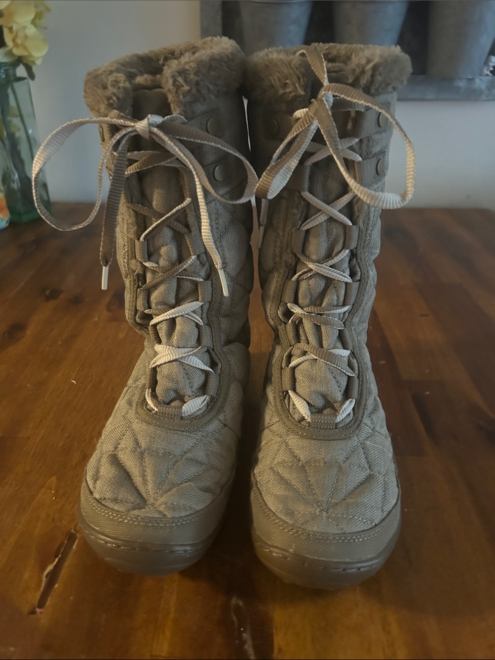 Columbia Women's Minx Midi 11 Omni Heat Waterproof Boots - Beige #BL2757-265...7